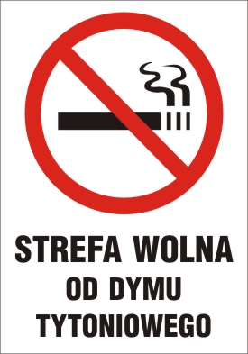 Znak Strefa wolna od dymu tytoniowego
